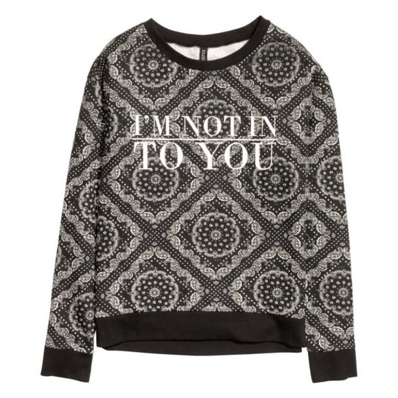 H&M Tops - H&M Divided Printed Pullover